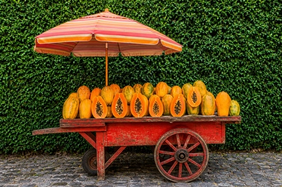 Hedge Fruit Cart