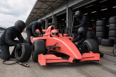 Pit Lane Stop