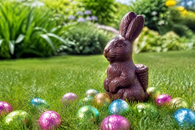 Easter Chocolate Bunny(grok)