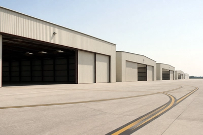 Hangar Airfield Row(grok)