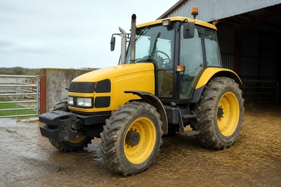 Yellow Tractor Barn(grok)