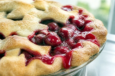 Cherry Pie Closeup(grok)