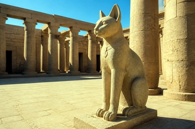Afternoon Temple Statue