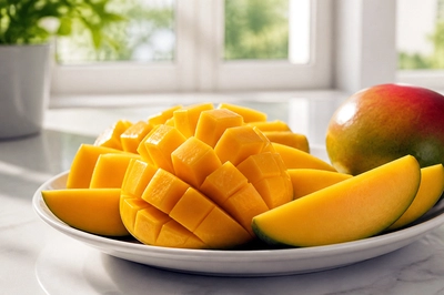 Sliced Mango Plate(grok)
