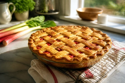 Afternoon Rhubarb Pie