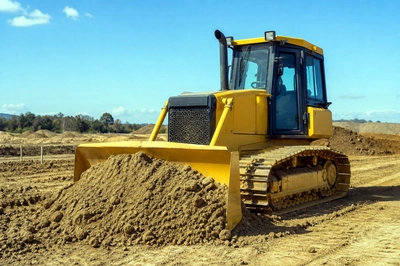 Bulldozer Pushing Dirt(grok)