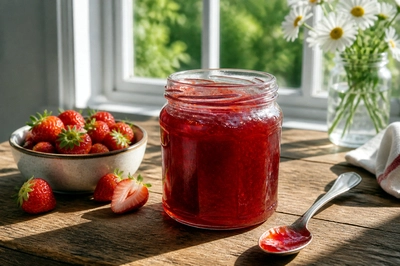 Sunny Strawberry Jar