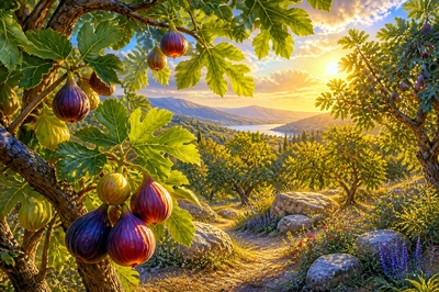 Luminous Fig Grove(grok)