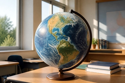 Earth Globe Classroom(grok)