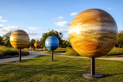 Park Planet Sculptures(grok)
