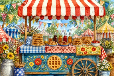Market Waffle Cart