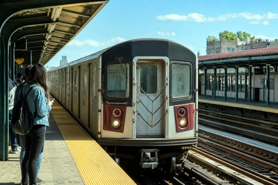 Elevated Subway Station(grok)