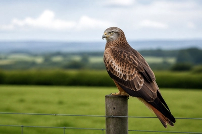 Overcast Perched Kite
