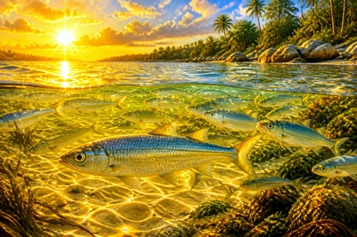 Luminous Mullet Water(grok)