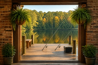 Brick Framed Dock