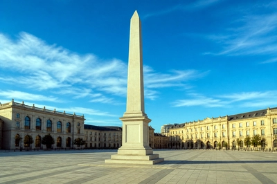 Afternoon Square Obelisk