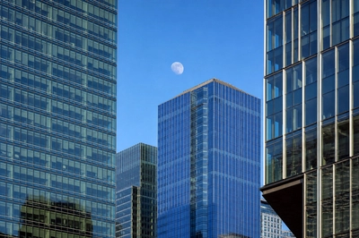 Moon Above City(grok)