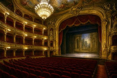 Empty Velvet Auditorium