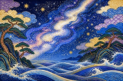 Ukiyo Star River(grok)