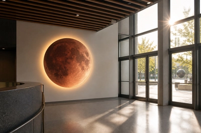 Morning Lobby Moon