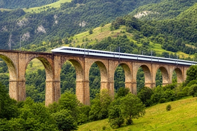Viaduct Bullet Train