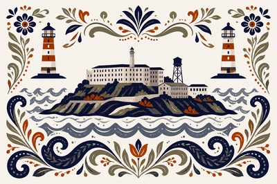 Folk Lighthouse Motifs