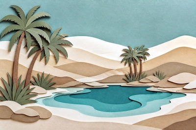 Papercut Sand Pool