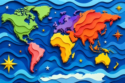 Papercut Continents