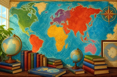 Study Wall Map