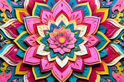 Layered Lotus Cutout