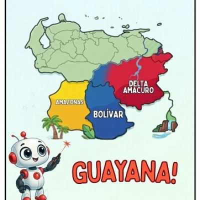 MAPA REGION GUAYANA