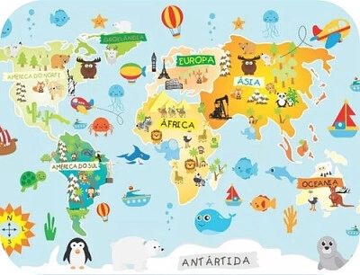 Puzzle mapamundi infantil hotsell