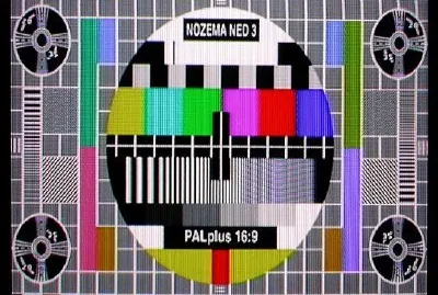 Tela de teste de TV