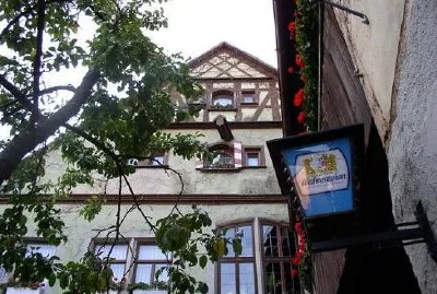 600 year old hotel in Rothenburg, Germany jigsaw puzzle