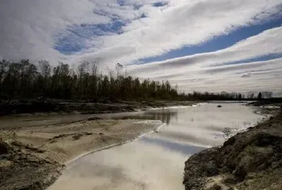 Día nublado en Big Muddy National Wildlife Refuge