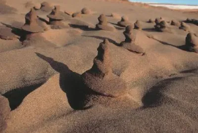 Formaciones de arena alrededor del cabo Peirce