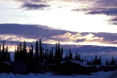 Allakaket Sonnenuntergang