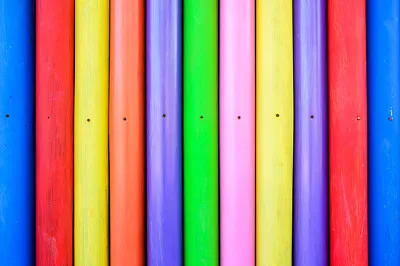 Pared de tubo multicolor