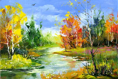 Autumn Landscape Painting jigsaw puzzle