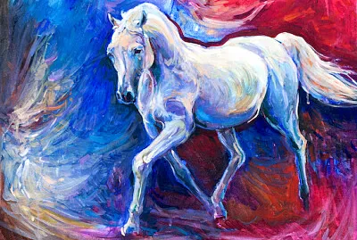 Pittura di un cavallo