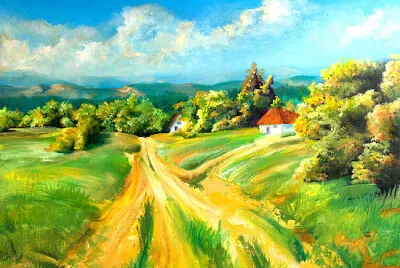 Summer Landscape Painting jigsaw puzzle
