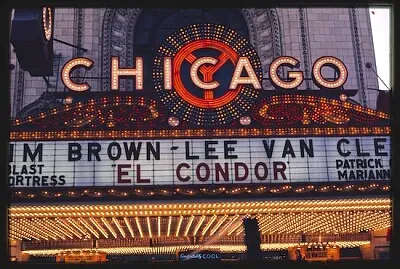 Chicago Theatre neon tält