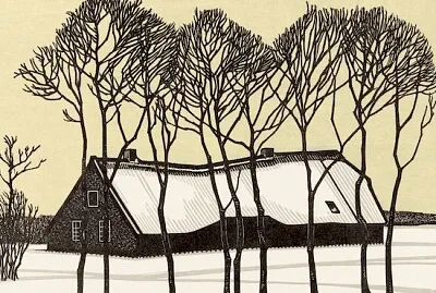 Farm in the snow jigsaw puzzle