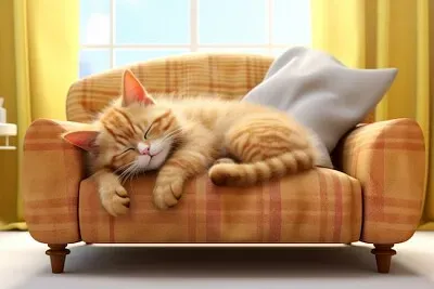 The Sleeping Kitten