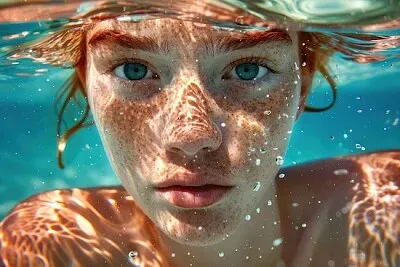 Unterwasserportrait
