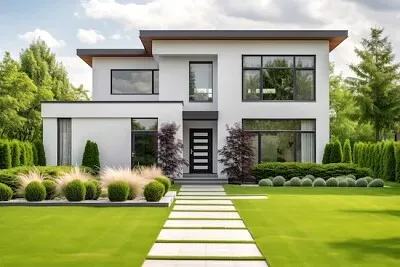 Modernt hus exteriör