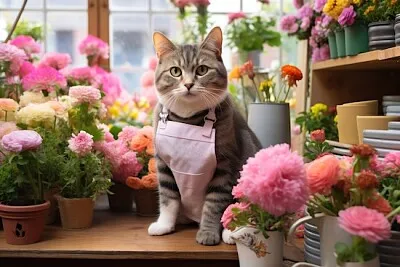 Blumenkatze 