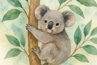 Charmig koala