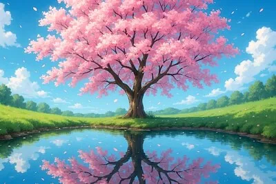 Blossom by the Lake jigsaw puzzle