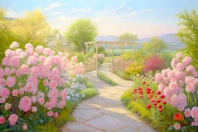 Rose garden jigsaw puzzle